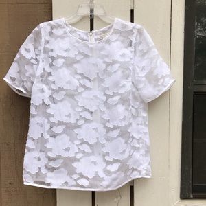 CATO floral lace blouse